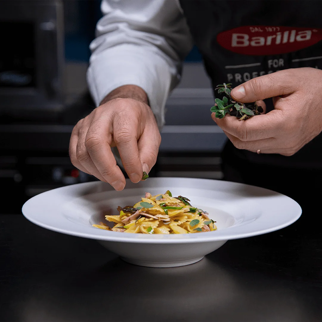 Фарфалле с зеленым горошком и картофелем