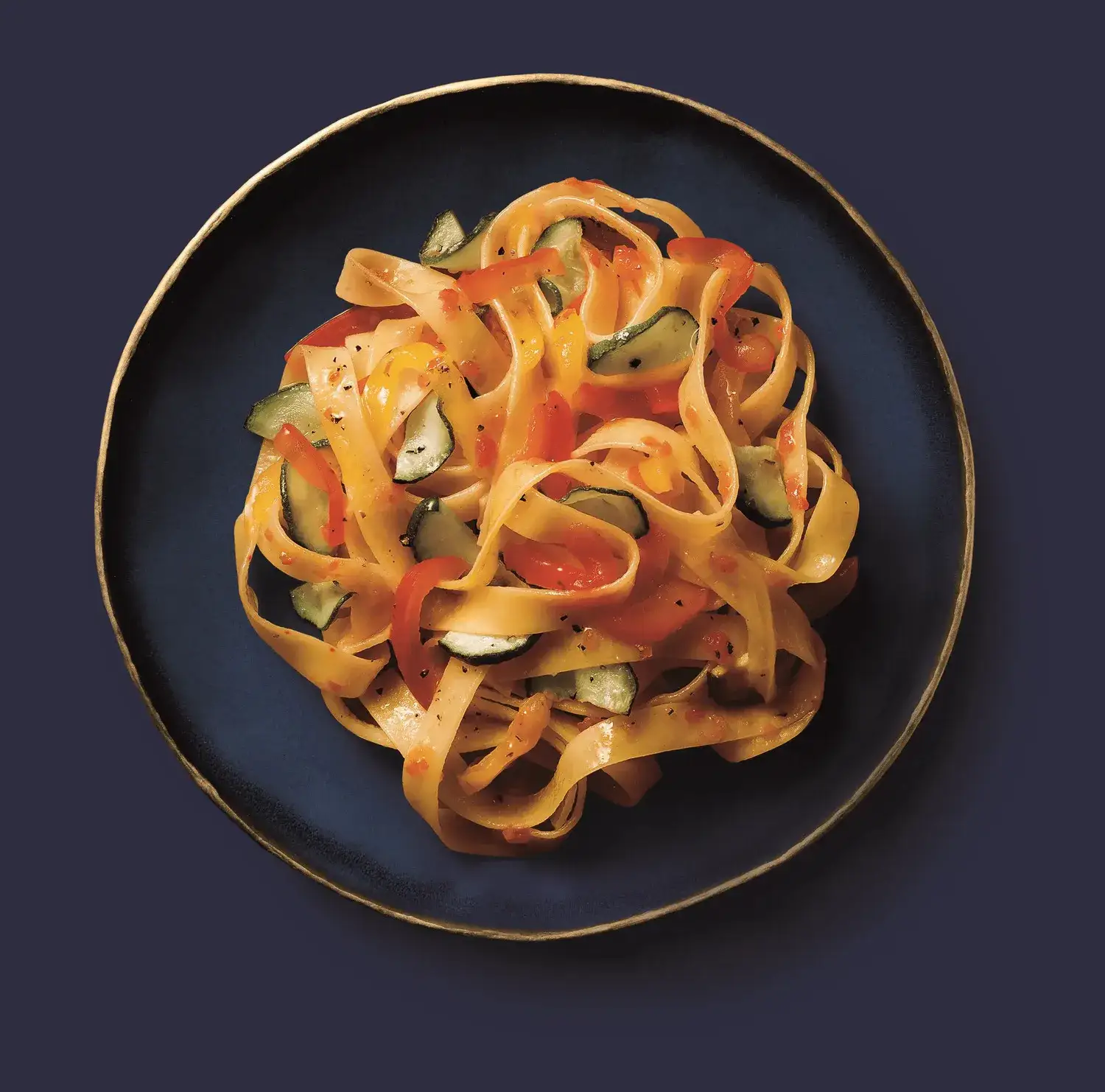 Феттуччине с соусом Базилико и цукини