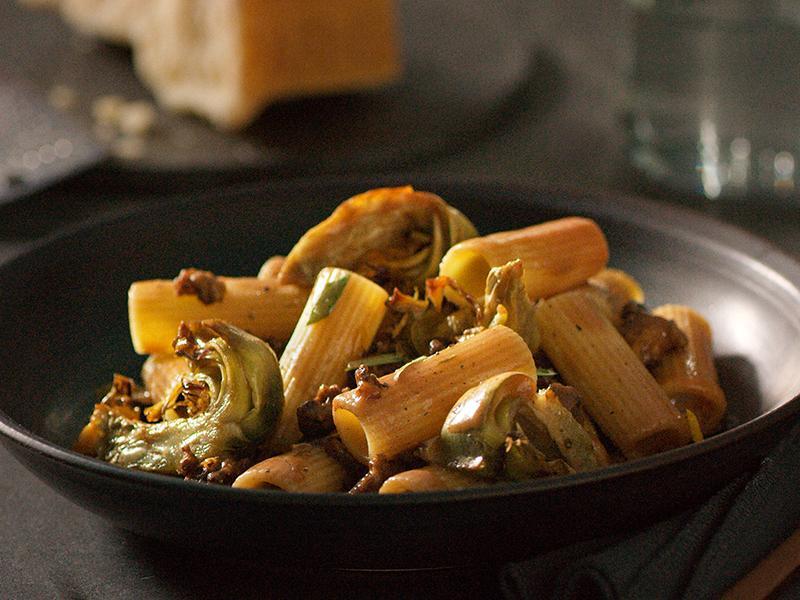 Тортильони с артишоками