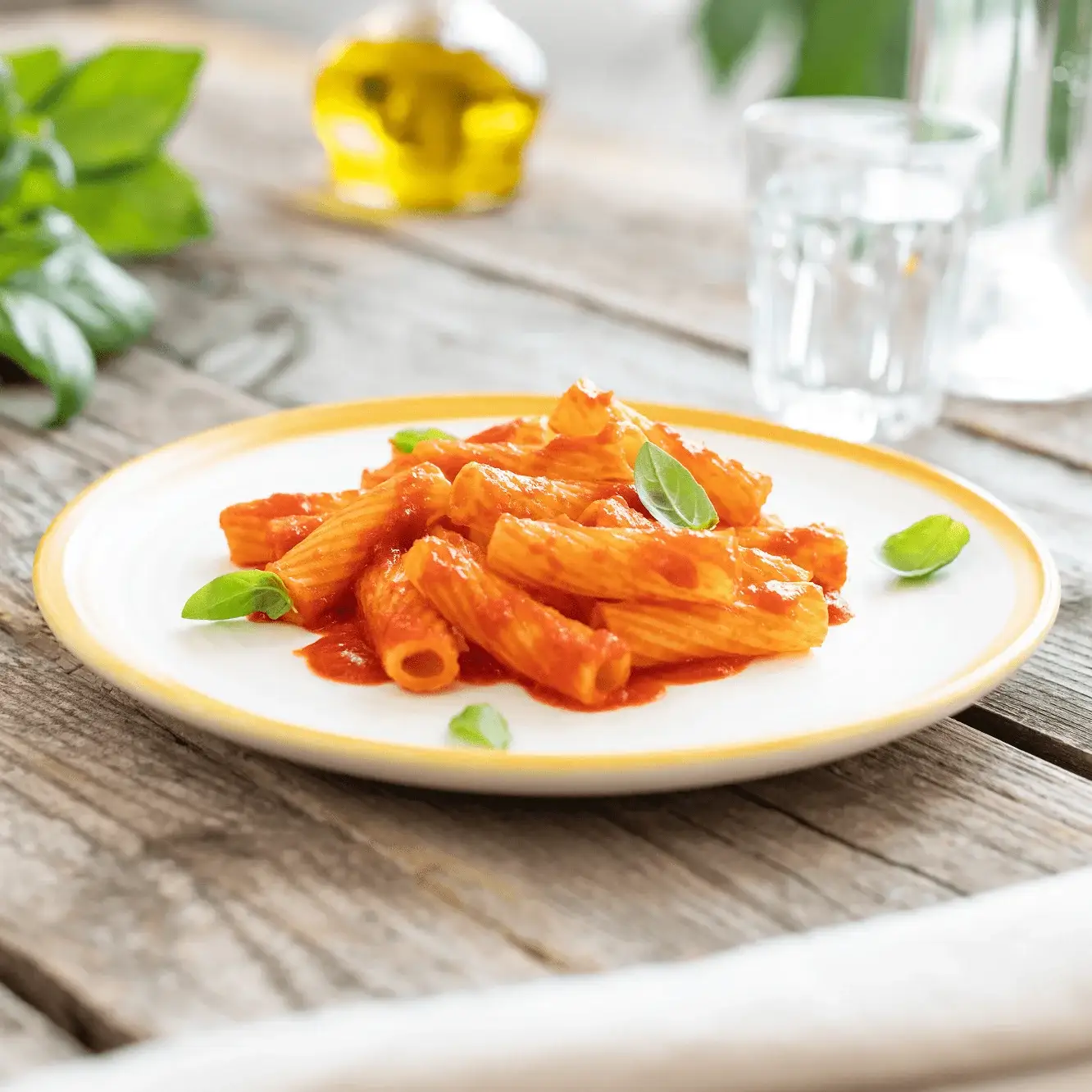 Тортильони с томатами и базиликом