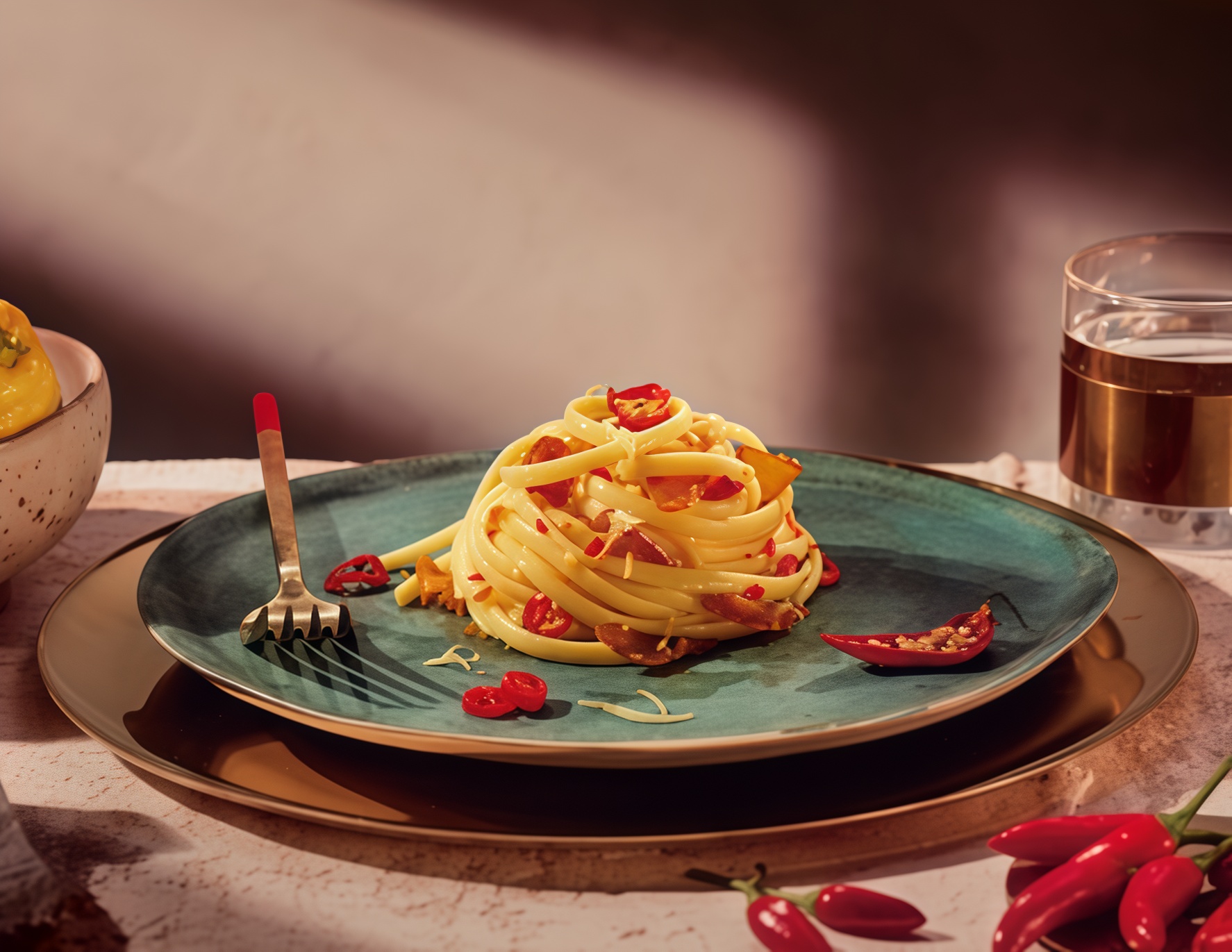 Рецепт Баветтине с прошутто, перцем чили и лимоном