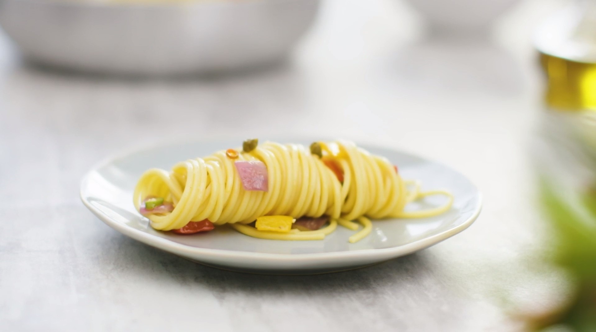 Спагеттони с овощами